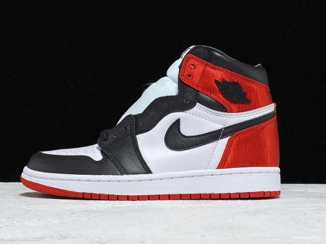 Jordan Retro CD0461-016 Satin Black 1 Toe Air High 1027